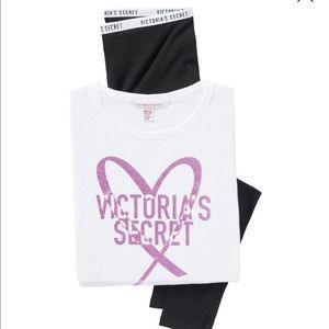 Victoria’s Secret Logo Tee & Legging Set